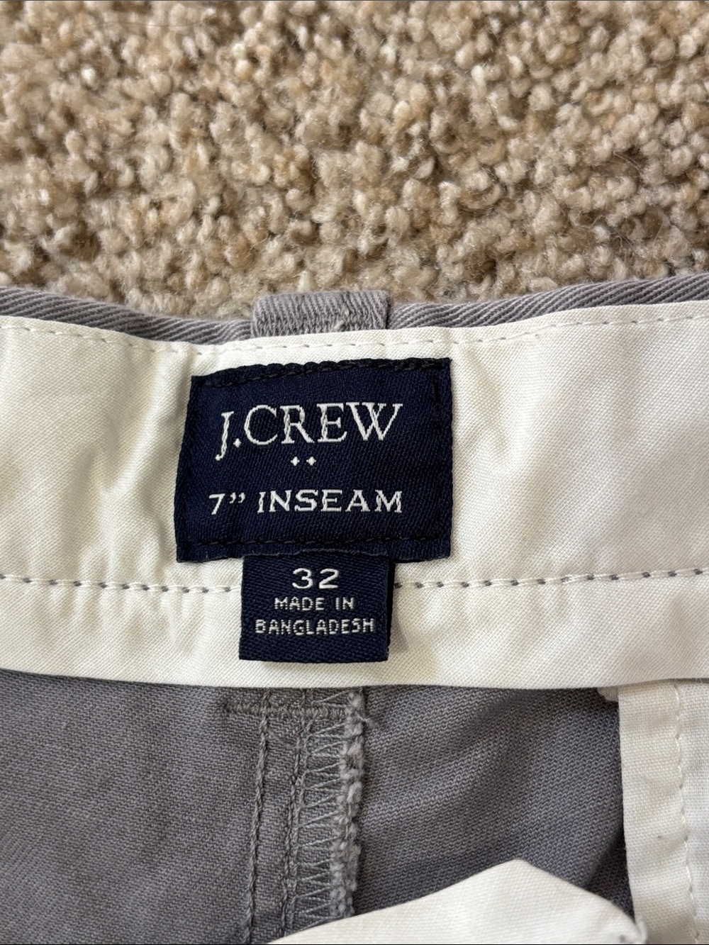 J Crew Gray Cotton Blend Shorts Size 32 Waist | casual | minimalist | basics - Picture 3 of 4
